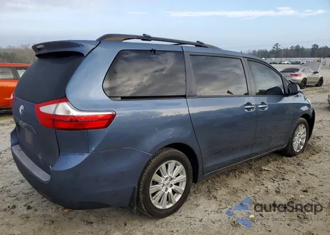 2015 Toyota Sienna Xle из США, поврежденный, VIN 5TDDK3DCXFS125563